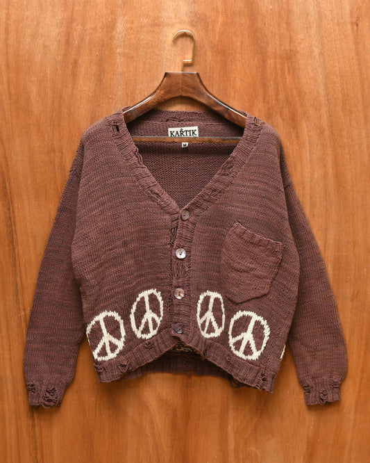 PEACE CARDIGAN