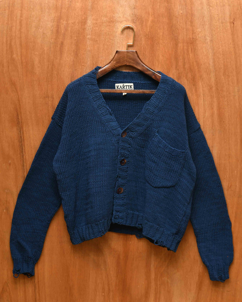 DISTRESSED CARDIGAN