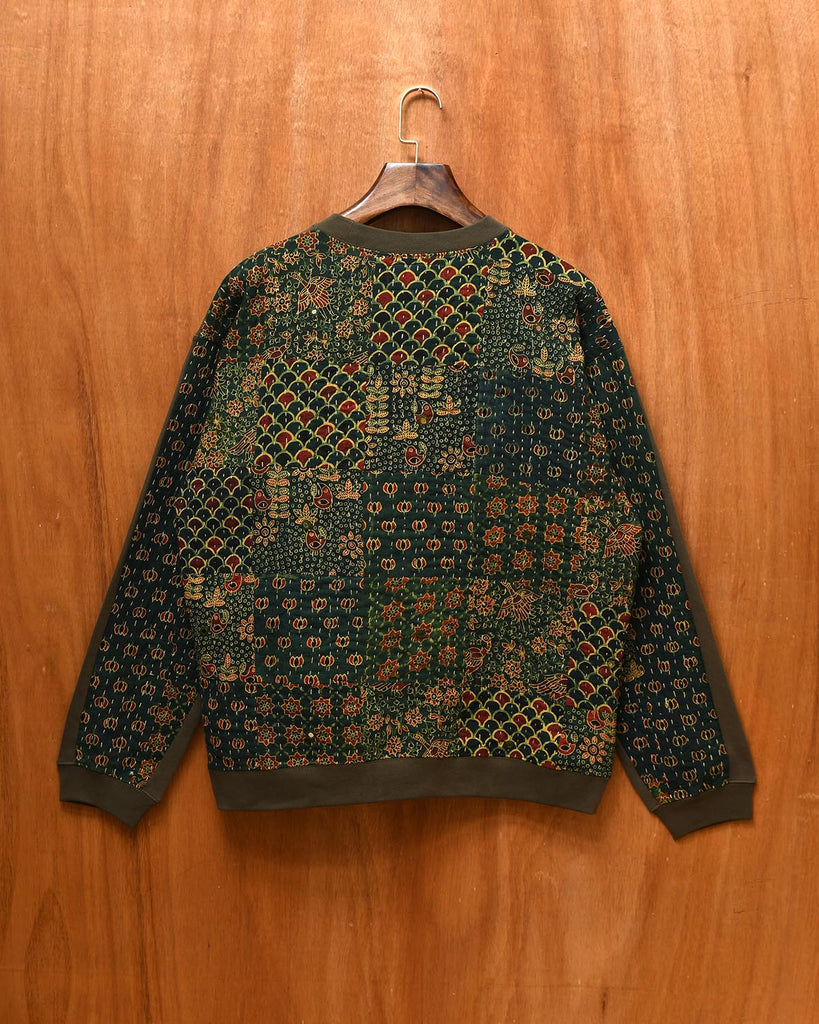 QUILT BACK SWEATSHIRT