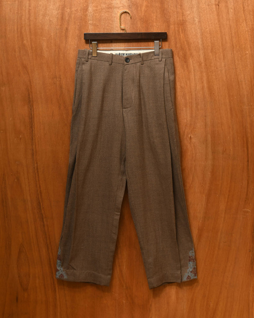 SIDE PLEAT TROUSER