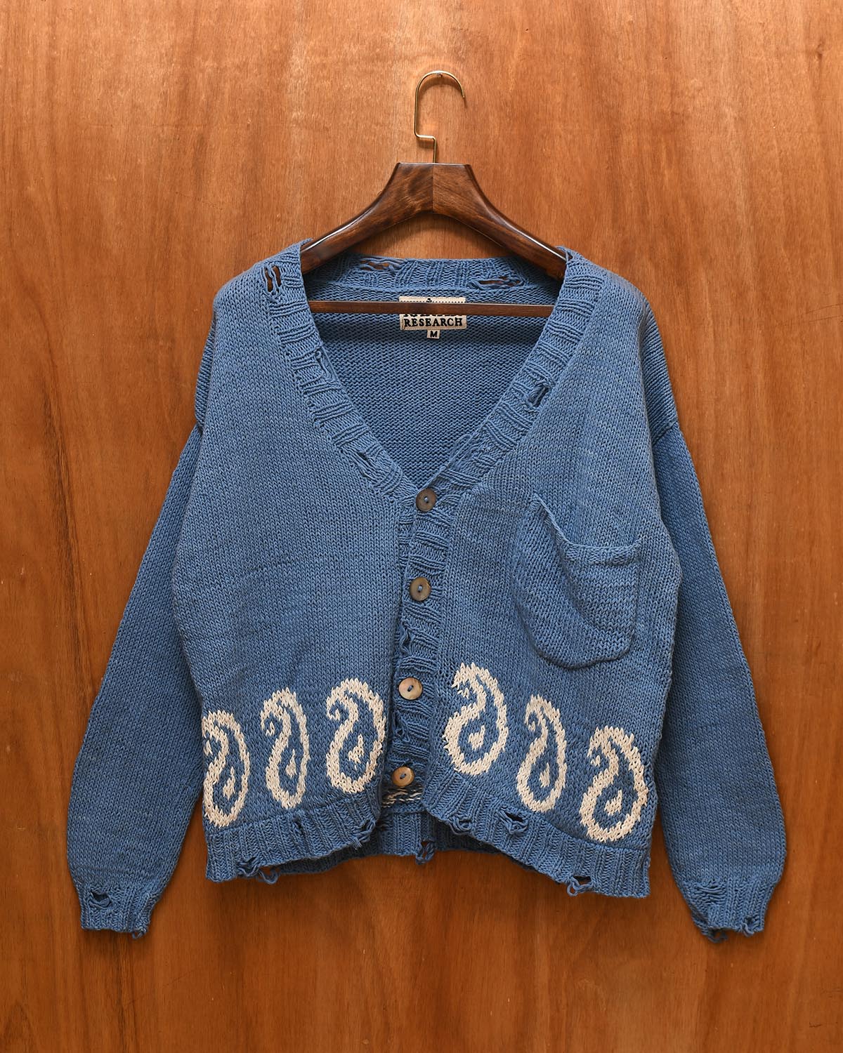 INDIGO PAISLEY CARDIGAN